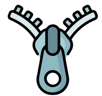 Easy-on, easy-off with a zip.